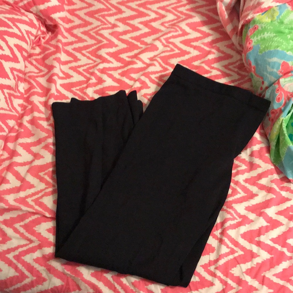 Italian knit flat front suit pants